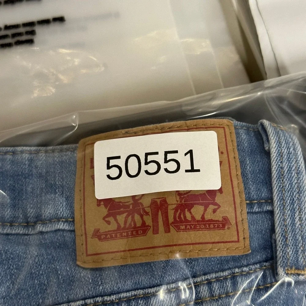 Levi's Jeans Womens Size 28 Light Wash 726 Flare Viscose Blend Ripped Distressed